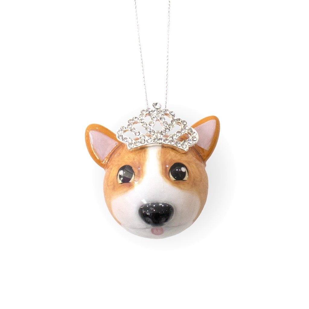 Buy 3D Mini Bauble Corgi by La La Land - at White Doors & Co