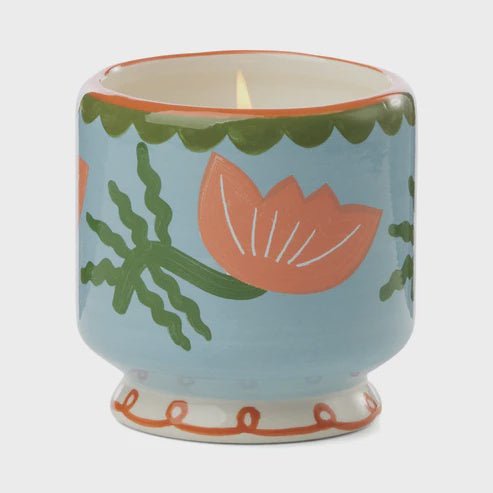 Buy A Dopo 8 oz Handpainted "Flower" Ceramic - Cactus Flower by Paddywax - at White Doors & Co