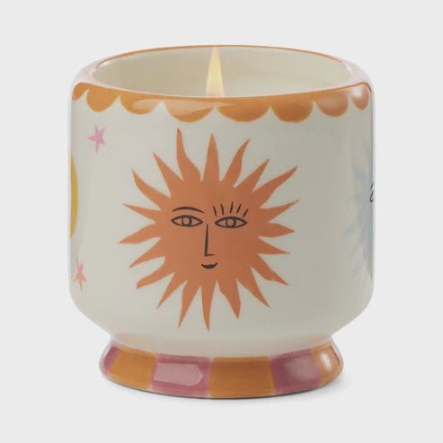 Buy A Dopo 8 oz Handpainted "Sun" Ceramic - Orange Blossom by Paddywax - at White Doors & Co