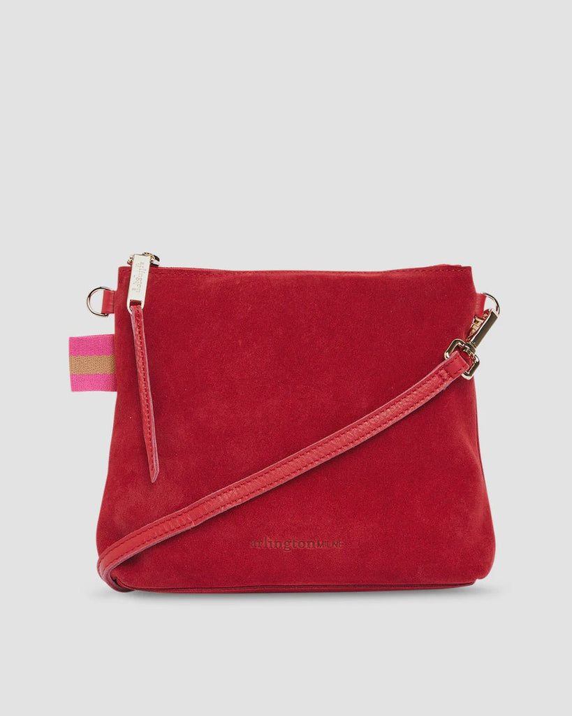 Buy Alexis Crossbody - Red Suede by Arlington Milne - at White Doors & Co