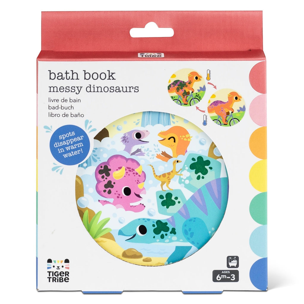 Buy Bath Book - Messy Dinosaurs by Tiger Tribe - at White Doors & Co