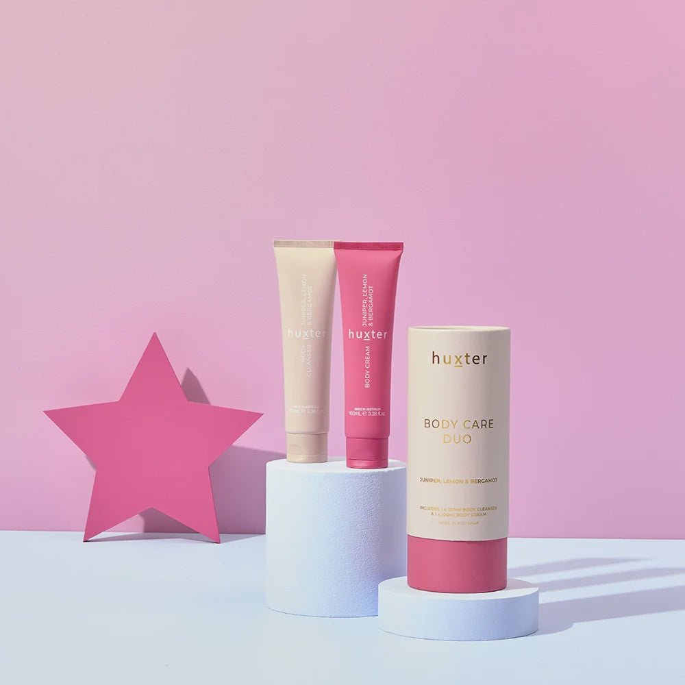 Buy Body Care Duo - Raspberry & Neutral - by Huxter - at White Doors & Co