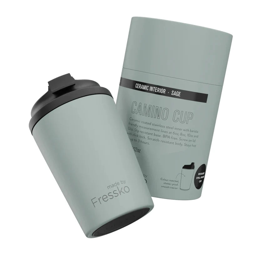 Buy Camino Ceramic 12oz Sage by Made By Fressko - at White Doors & Co