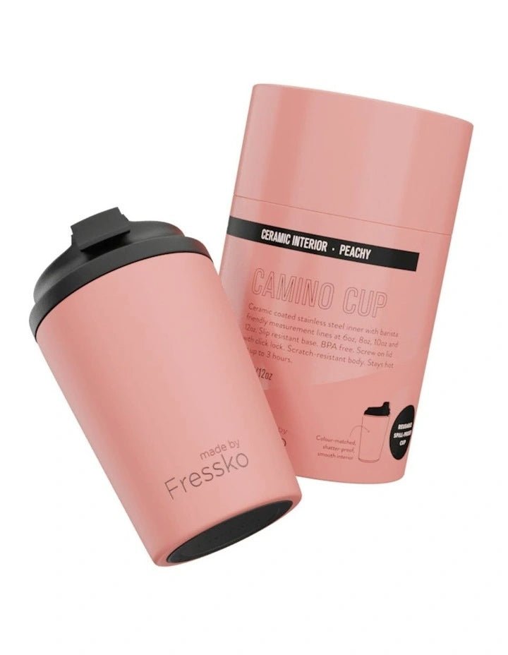 Buy Camino CERAMIC LINED PEACHY 12oz by Made By Fressko - at White Doors & Co