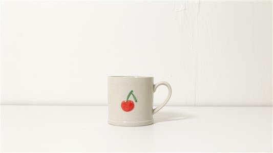 Buy Cherry - Large Favourite Things Mug by Robert Gordon - at White Doors & Co