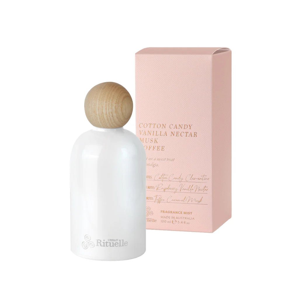 Buy Cotton Candy, Vanilla Nectar, Musk, Toffee Fragrance Mist 100 ml by Urban Rituelle - at White Doors & Co