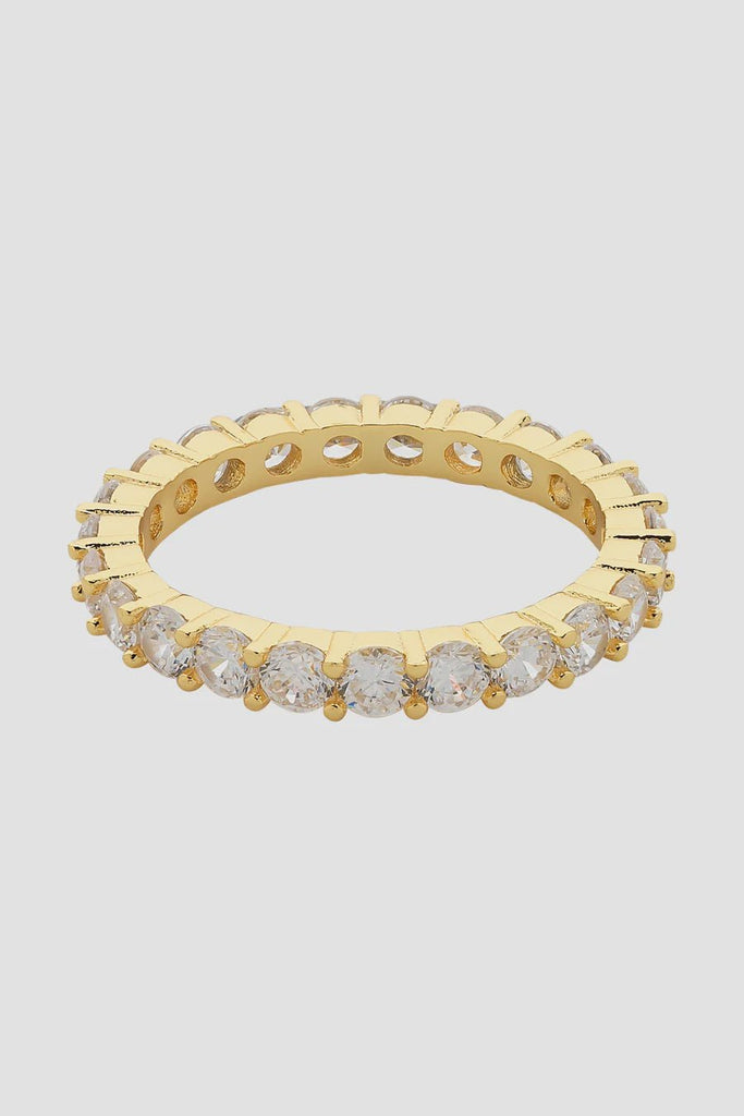 Buy Dolce Vita Soft Gold CZ Ring ( M ) by Liberte - at White Doors & Co