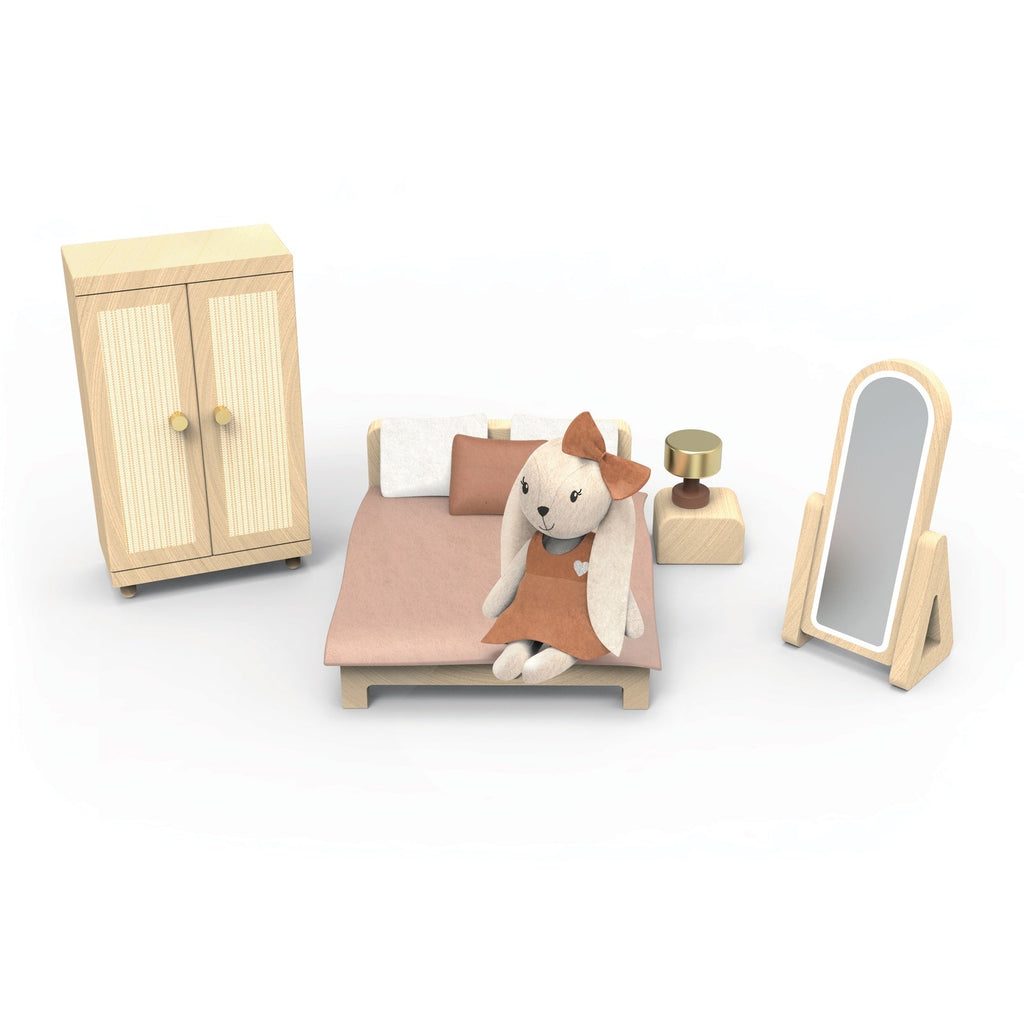 Buy Doll House Bedroom + 1 Character by Speedy Monkey - at White Doors & Co