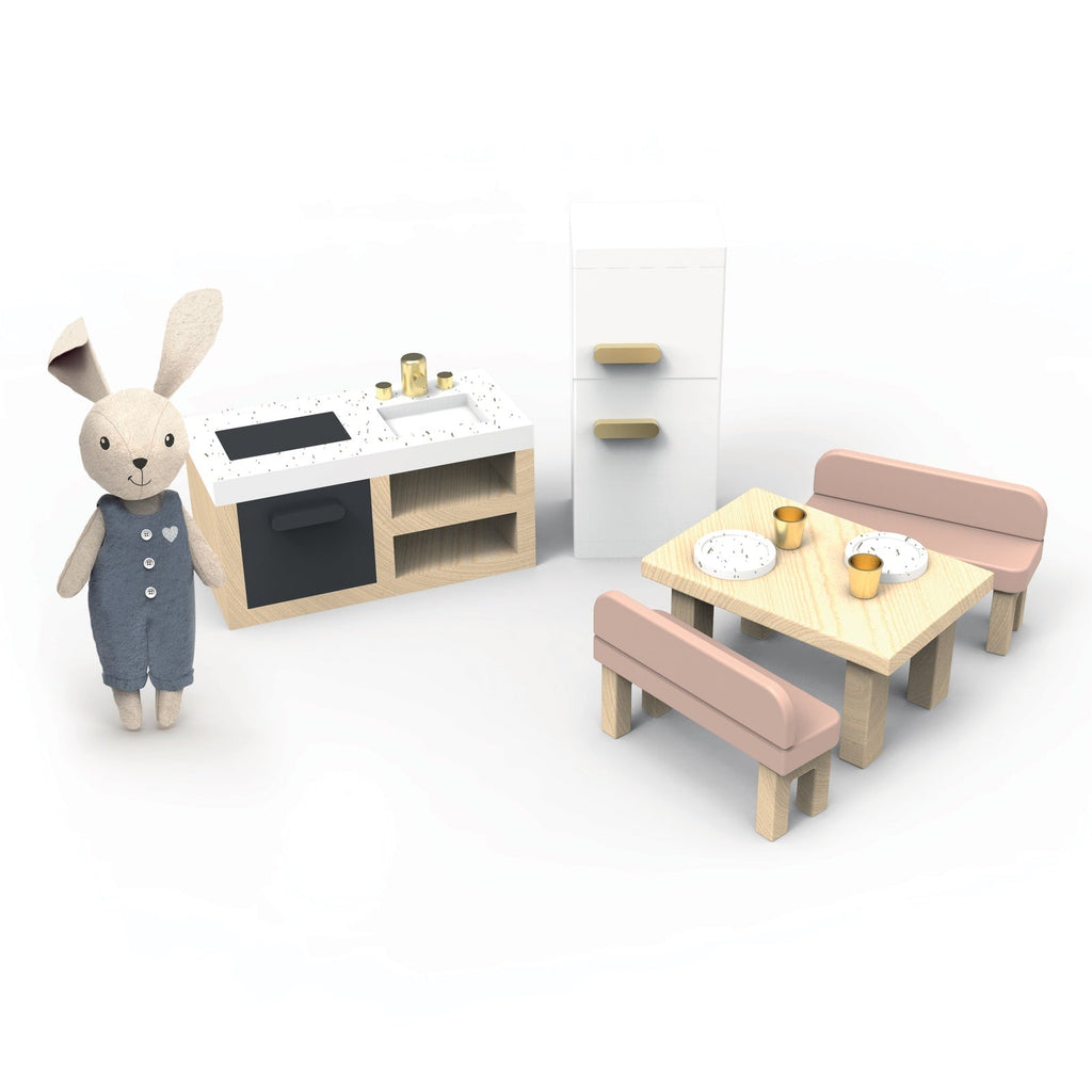 Buy Doll House Kitchen + 1 Character by Speedy Monkey - at White Doors & Co