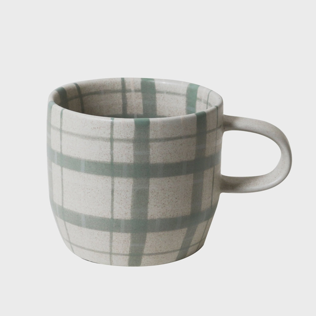 Buy Duck Egg Check Mug / Cat's Pyjamas by Robert Gordon - at White Doors & Co