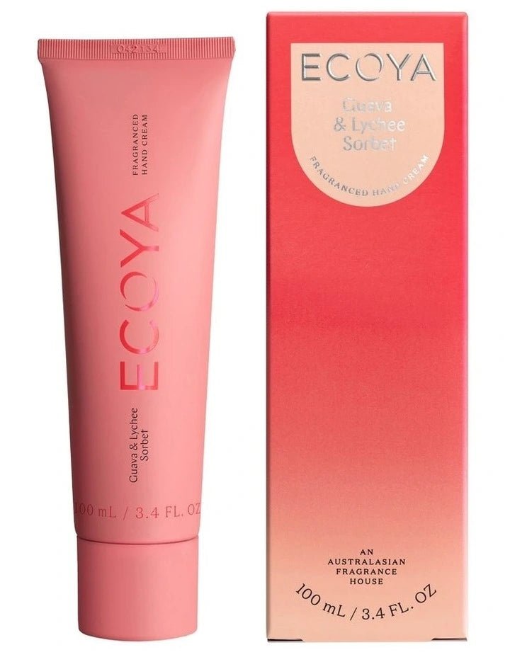 Buy ECOYA Guava & Lychee Hand Cream by Ecoya - at White Doors & Co