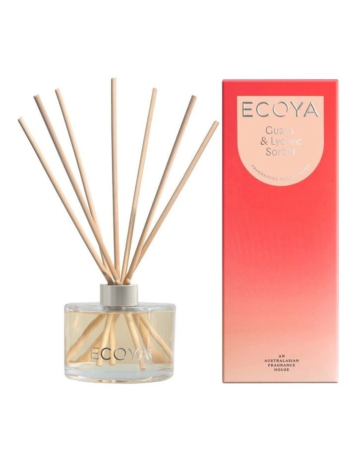 Buy ECOYA Guava & Lychee Mini Reed Diffuser by Ecoya - at White Doors & Co