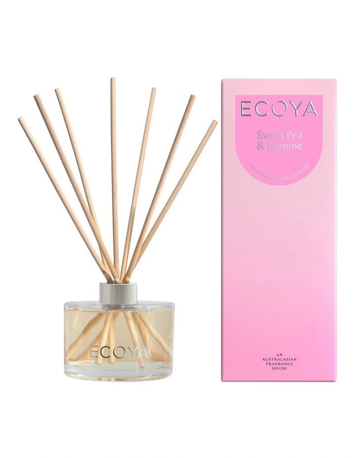 Buy ECOYA Sweet Pea & Jasmine Mini Reed Diffuser by Ecoya - at White Doors & Co