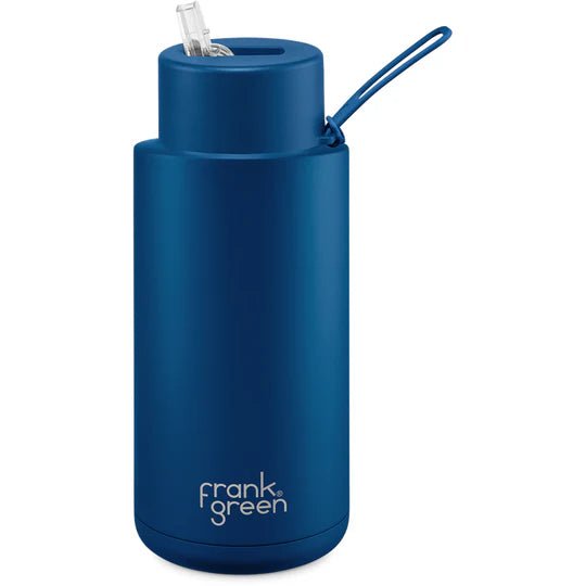 Buy Frank Green 1L Ceramic Reusable Bottle Deep Ocean by Frank Green - at White Doors & Co