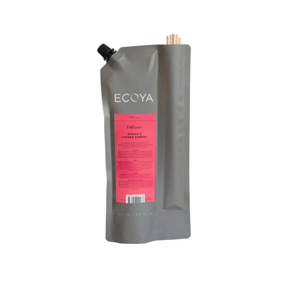 Buy Guava & Lychee Sorbet Diffuser Refill by Ecoya - at White Doors & Co