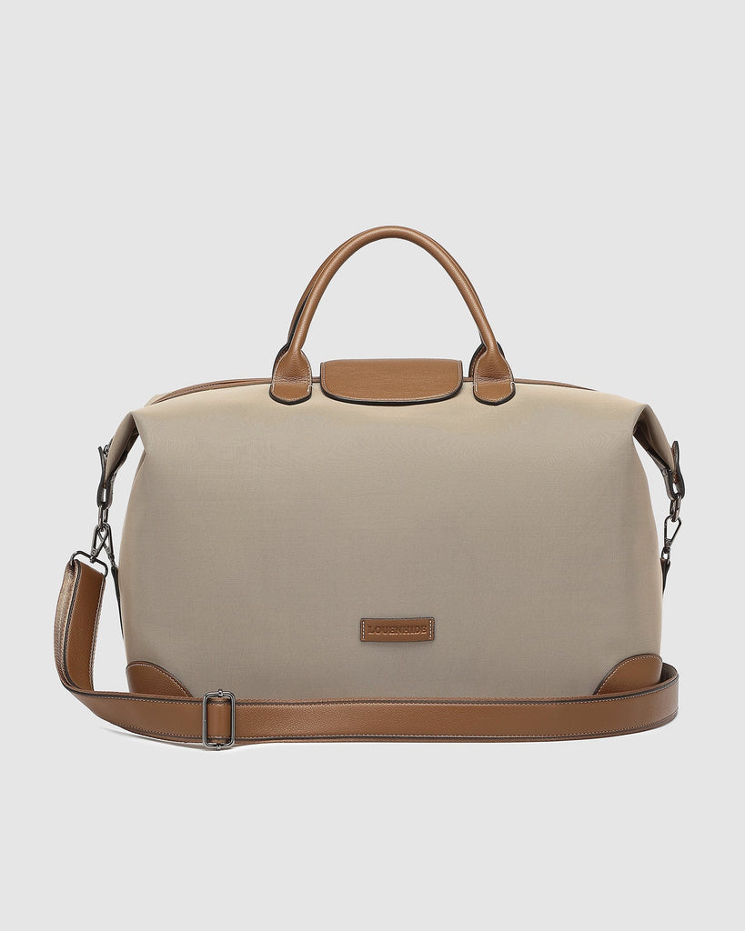 Buy Hamilton Nylon Weekender Bag - Coffee by Louenhide - at White Doors & Co