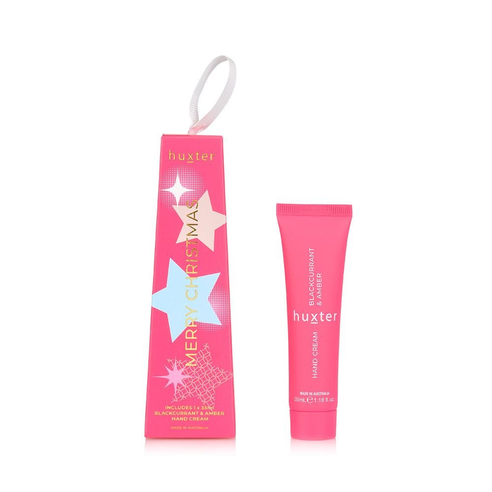 Buy Hanging 35ml Hand Cream - Raspberry Xmas Sparkles by Huxter - at White Doors & Co