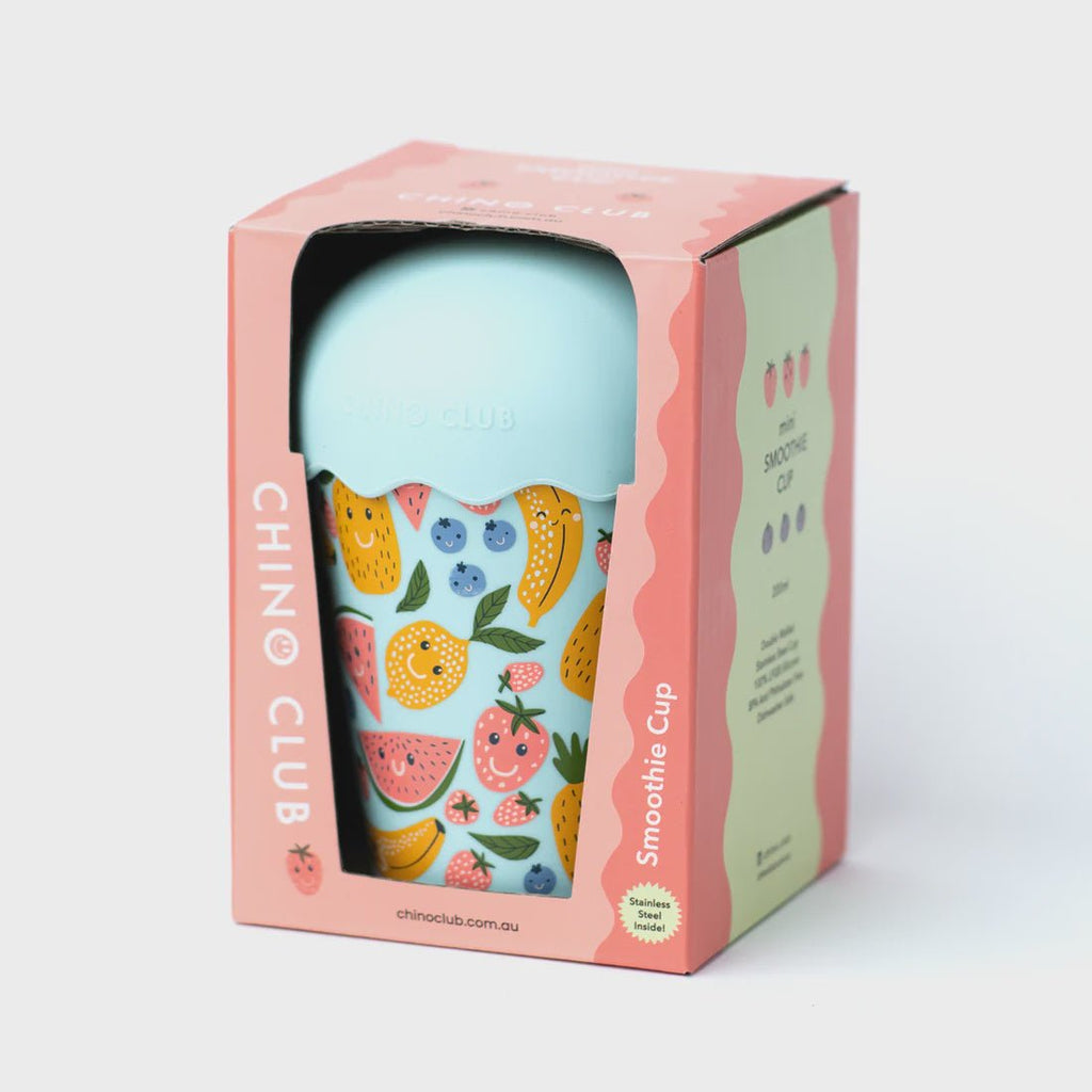 Buy Happy Fruits Mini Smoothie Cup & Straw by Chinoclub - at White Doors & Co