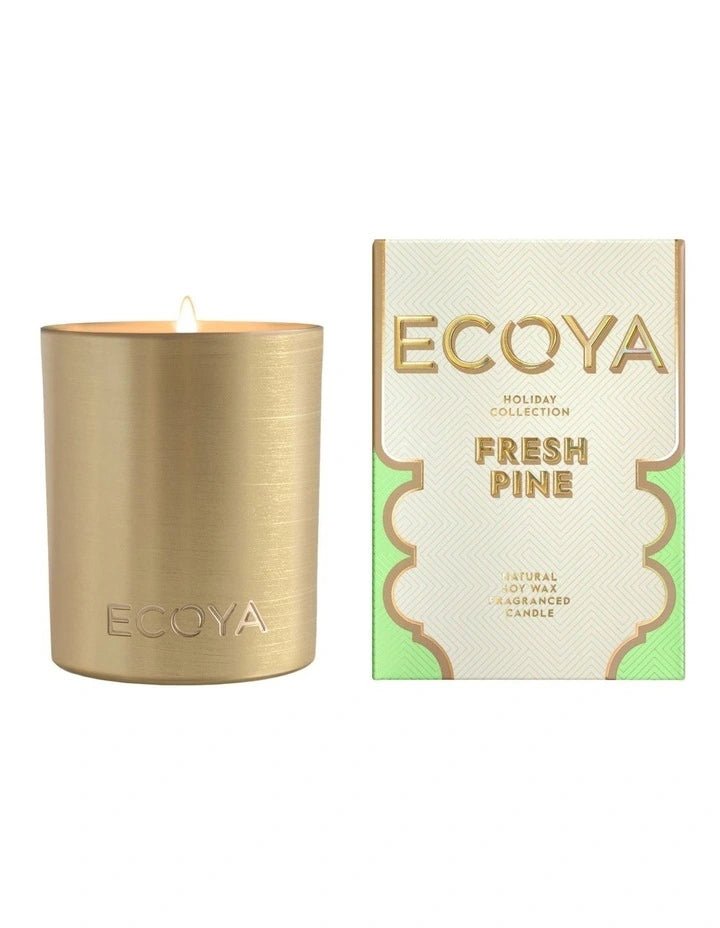 Buy Holiday: Fresh Pine Goldie Candle - Large by Ecoya - at White Doors & Co