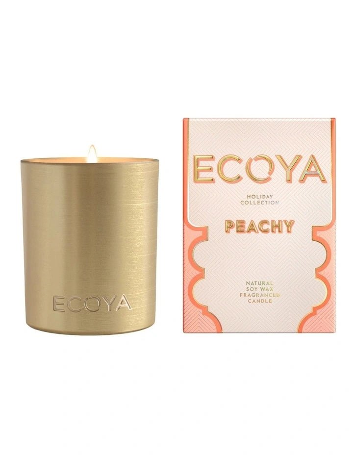 Buy Holiday: Peachy Goldie Candle by Ecoya - at White Doors & Co