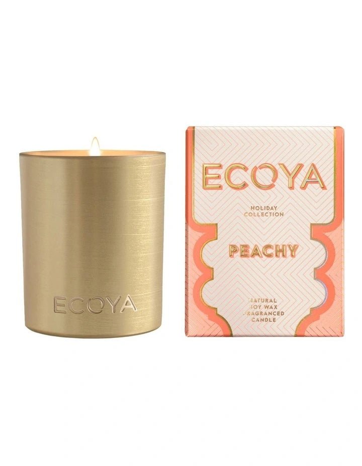 Buy Holiday: Peachy Mini Goldie Candle by Ecoya - at White Doors & Co