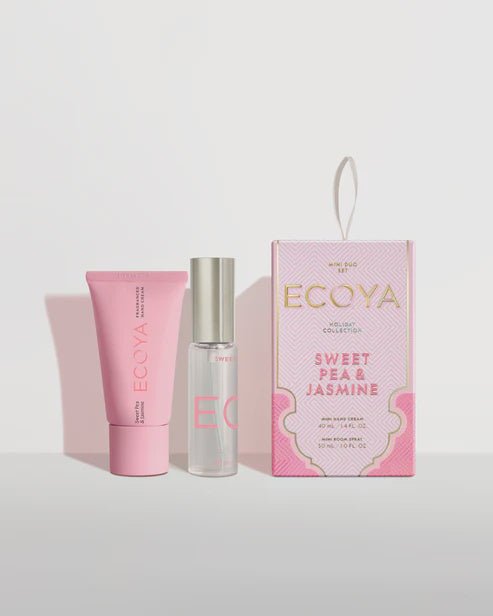 Buy Holiday: Sweet Pea & Jasmine Two Piece Mini Duo Set by Ecoya - at White Doors & Co