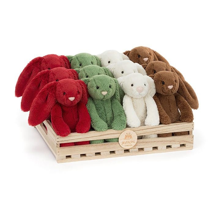 Buy Jellycat Bashful Christmas Bunny Assortment by Jellycat - at White Doors & Co