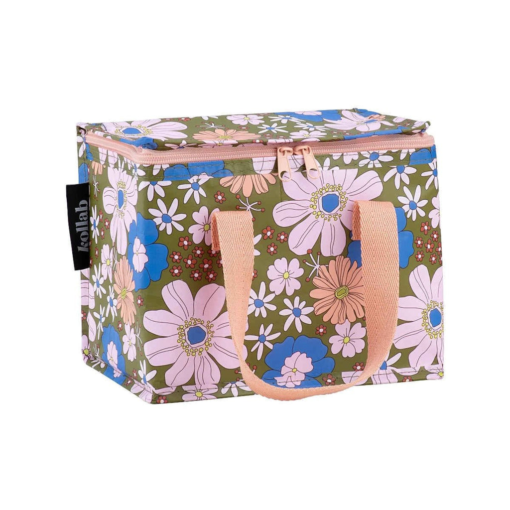 Buy Kollab Lunch Box Blue Flowers by Kollab - at White Doors & Co