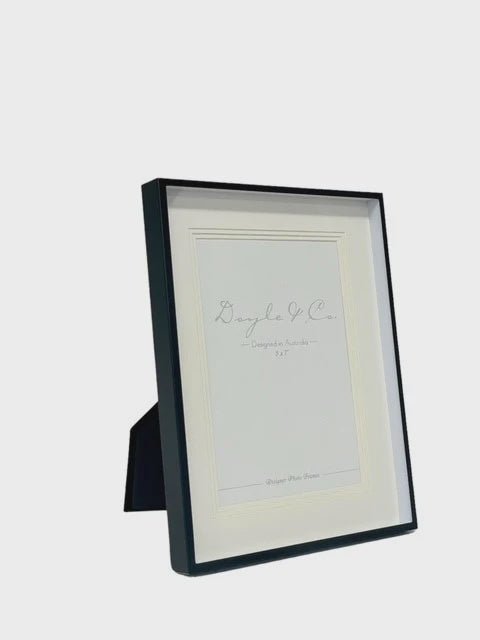 Buy MATT BLACK FINE EDGE FRAME 5X7" by Flair - at White Doors & Co