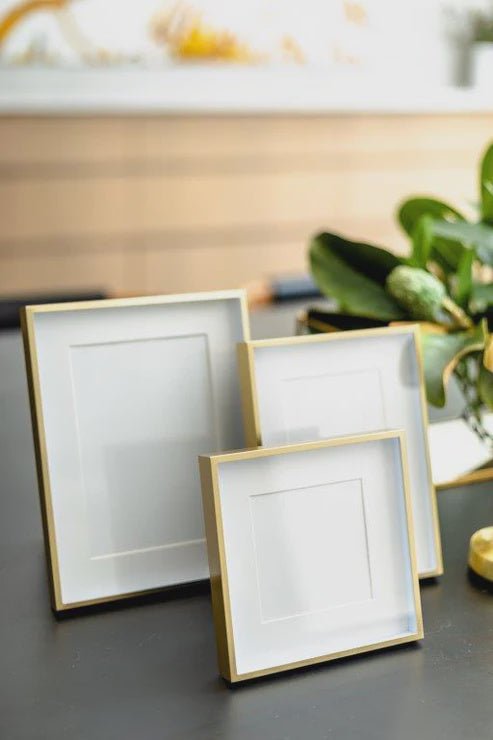 Buy MATT GOLD 4X6 INSERT FRAME by Flair - at White Doors & Co