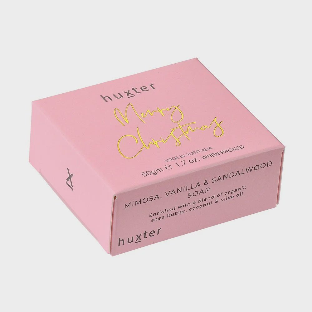 Buy Mini Boxed Guest Soap - Pale Pink by Huxter - at White Doors & Co