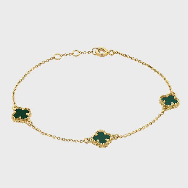 Buy Reign Gold Jade Bracelet by Liberte - at White Doors & Co