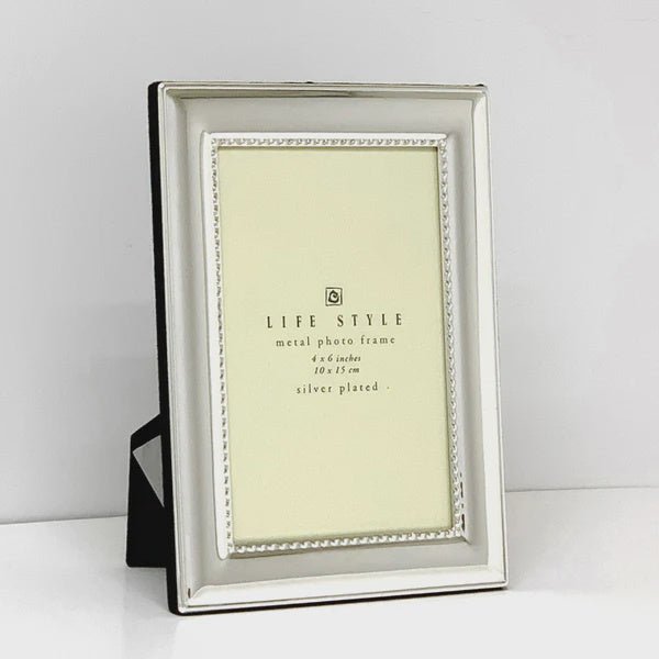 Buy SILVER CONCAVE BEAD FRAME 8X10 by Flair - at White Doors & Co