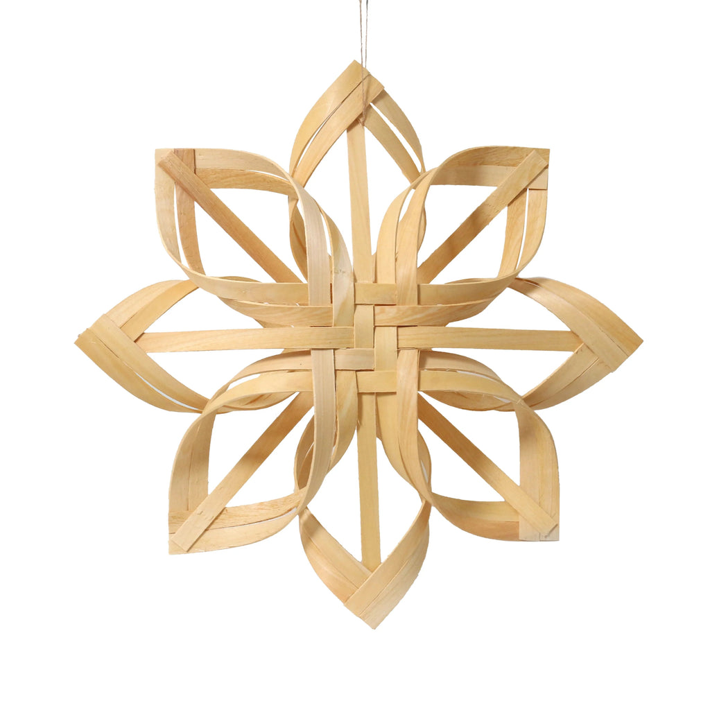 Buy Snowflake Large - 40cm Woven by Robert Gordon - at White Doors & Co