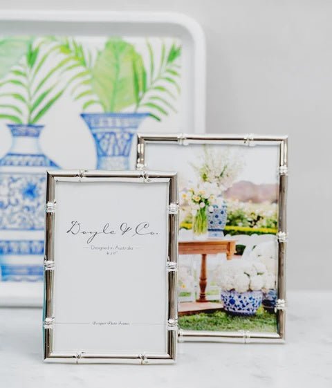 Buy S/PLTD BAMBOO FRAME 5 X 7" by Flair - at White Doors & Co