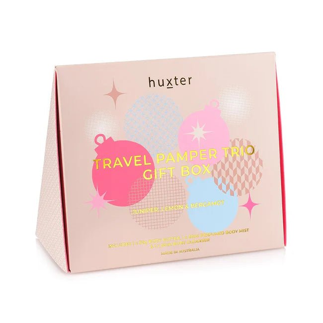 Buy Travel Pamper Trio Gift Box by Huxter - at White Doors & Co