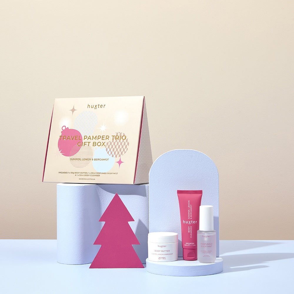 Buy Travel Pamper Trio Gift Box by Huxter - at White Doors & Co