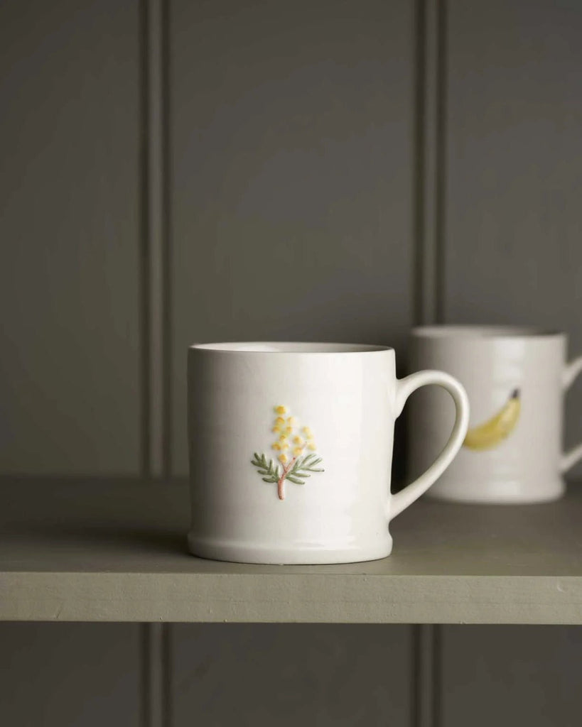 Buy Wattle - Large Favourite Things Mug by Robert Gordon - at White Doors & Co