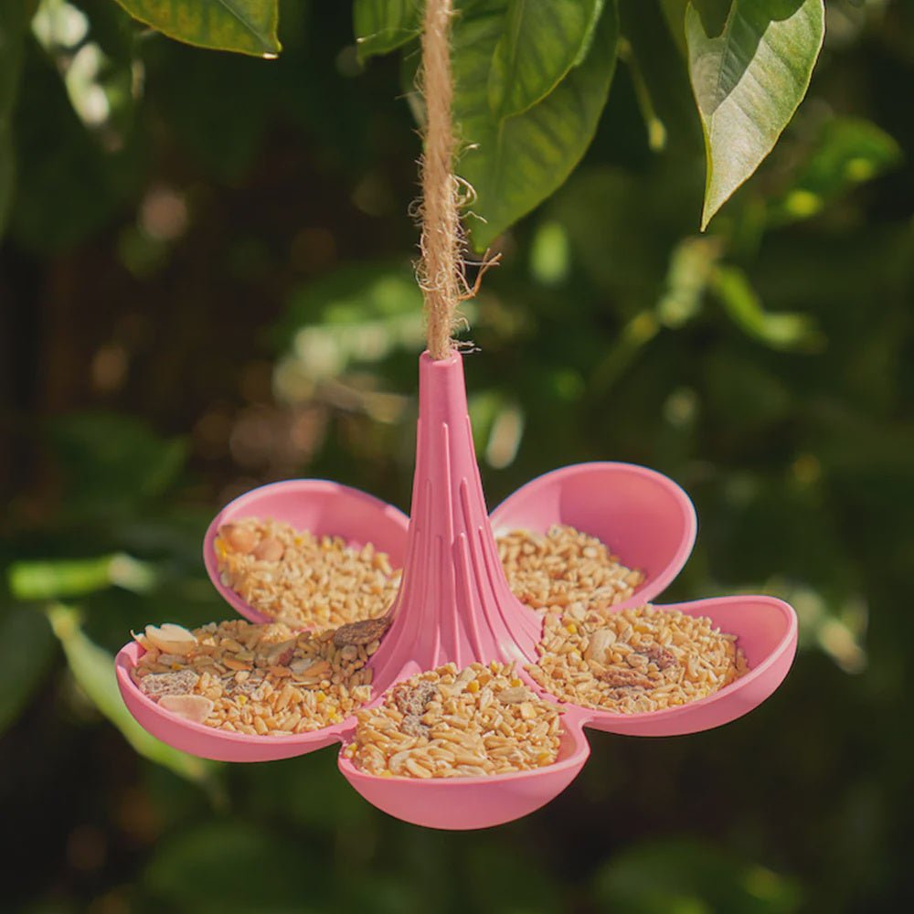 Buy Bird Feeder Bamboo - Pink by Annabel Trends - at White Doors & Co