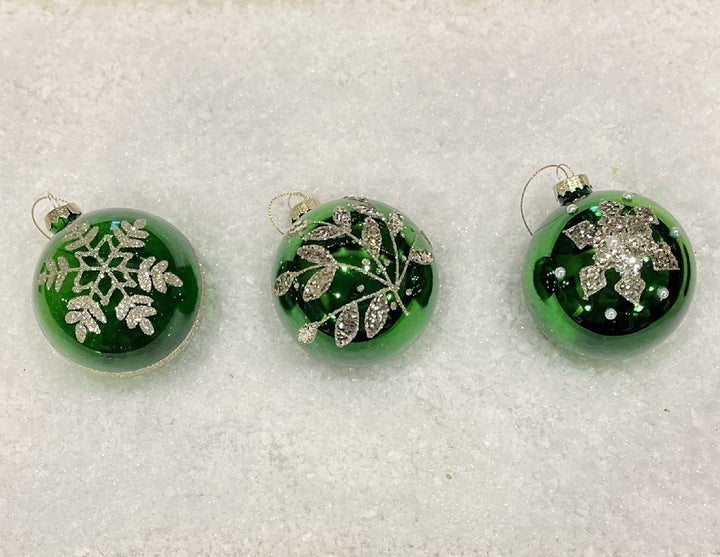 Buy Green Gold Bauble, Pack of 3 by Swing - at White Doors & Co