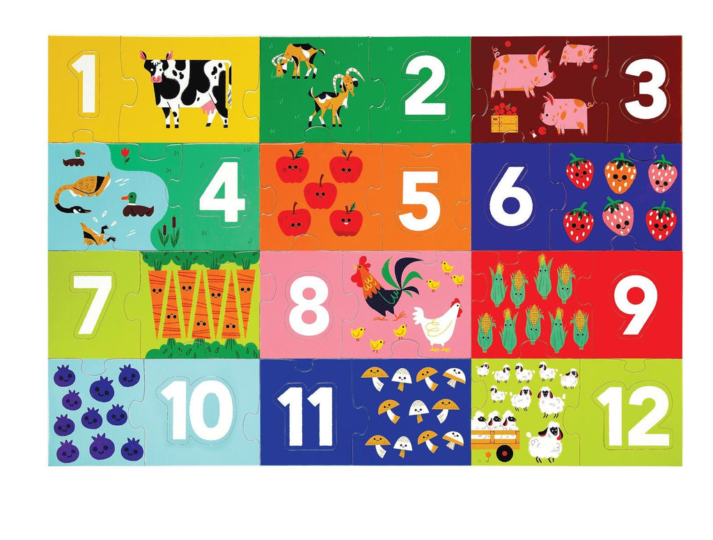 Buy Let's Learn Puzzle Barnyard 123 by Tiger Tribe - at White Doors & Co