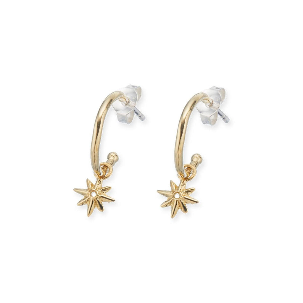 Buy North Star Hoop Earrings by Palas - at White Doors & Co