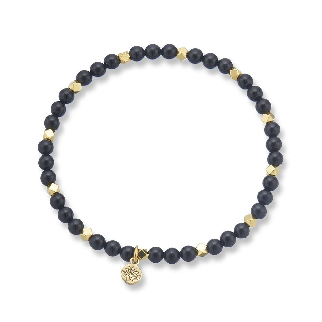 Buy Onyx aura of gold gem bracelet by Palas - at White Doors & Co