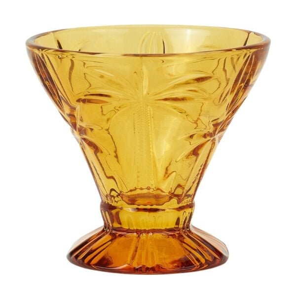 Buy Palm Cocktail Glass -Amber ( Box of 4) by Annabel Trends - at White Doors & Co