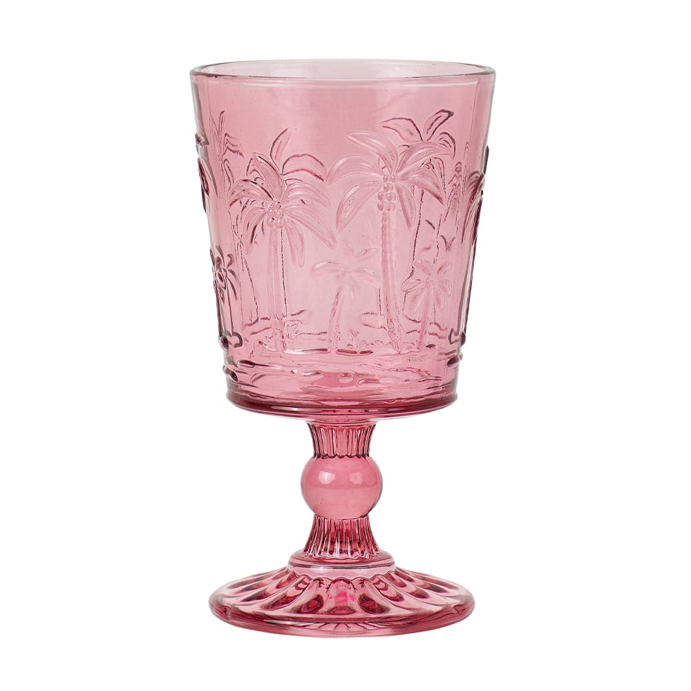 Buy Palm Tree Goblet (Box Of 4) -SALE by Annabel Trends - at White Doors & Co