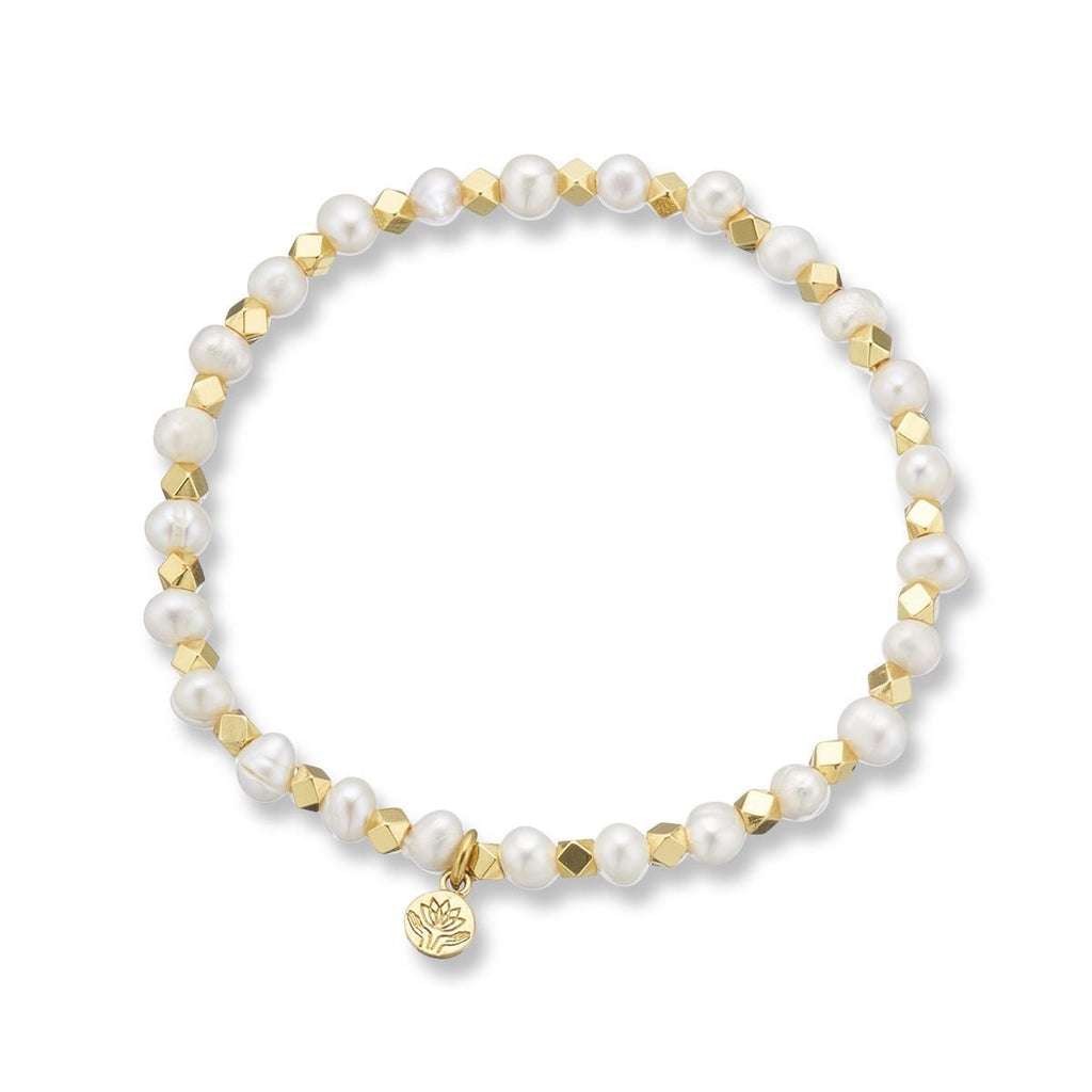 Buy Pearl Aura of Gold Gem Bracelet by Palas - at White Doors & Co