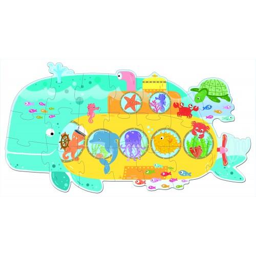 Buy Travel Giant Puzzle & Book Animals On a Submarine by Axis - at White Doors & Co