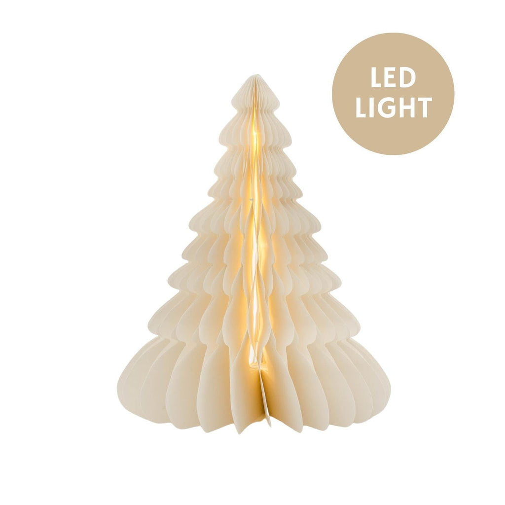 Buy Tree Standing Off-White with LED light 30cm by Nordic Rooms - at White Doors & Co