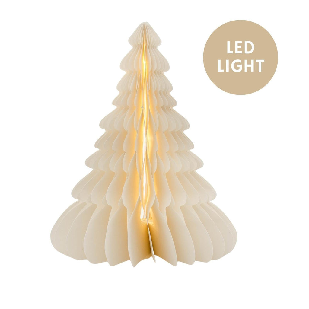 Buy Tree Standing Off-White with LED light 36cm by Nordic Rooms - at White Doors & Co